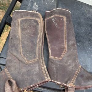 Brown Leather Riding Boots